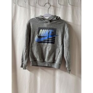 Nike Gray‎ Hoodie Sweatshirt Youth XS 4 3-4 Years Graphic Logo